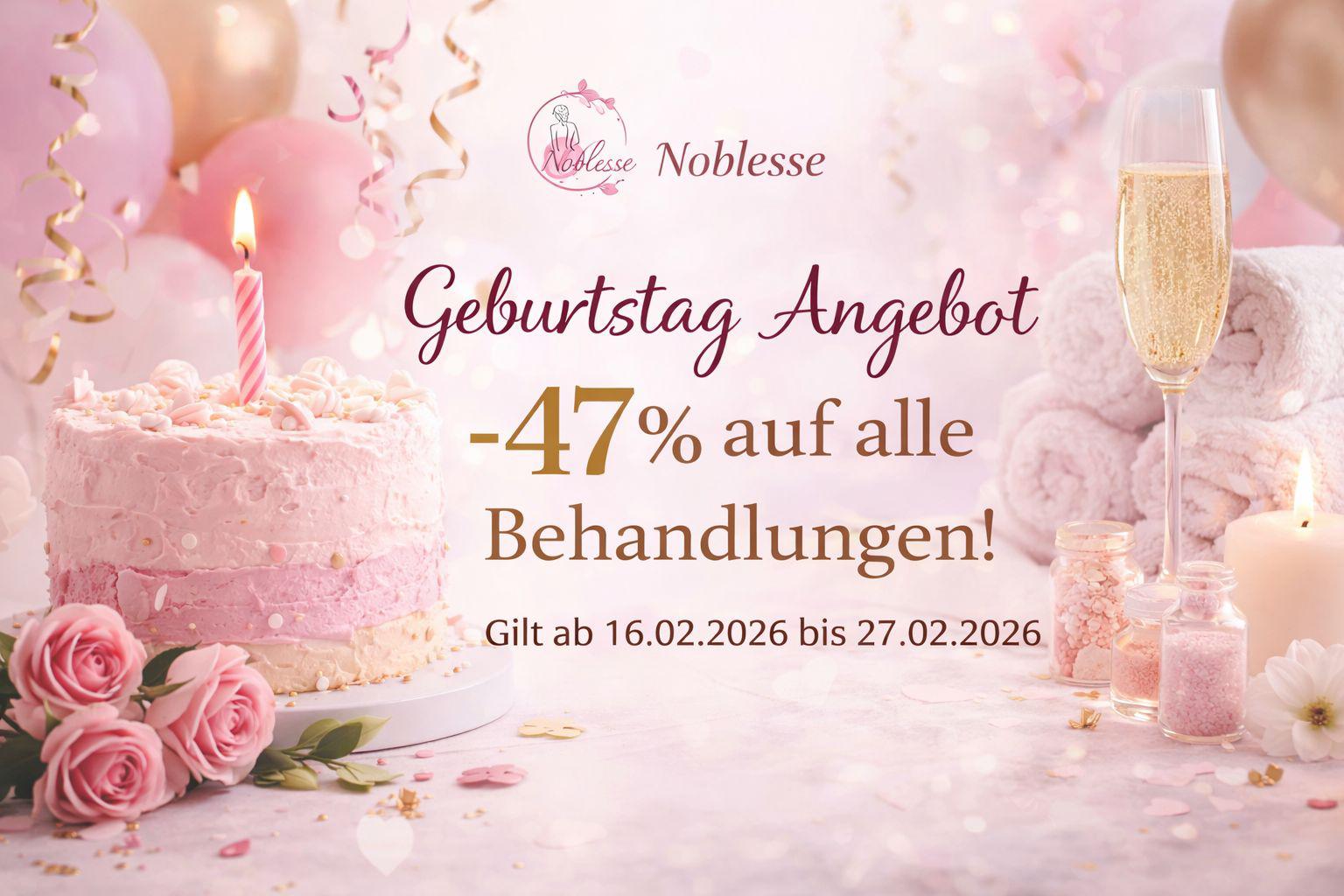 Noblesse Geburtstags Aktion 2026 Werbebanner Noblesse Geburtstags-Aktion