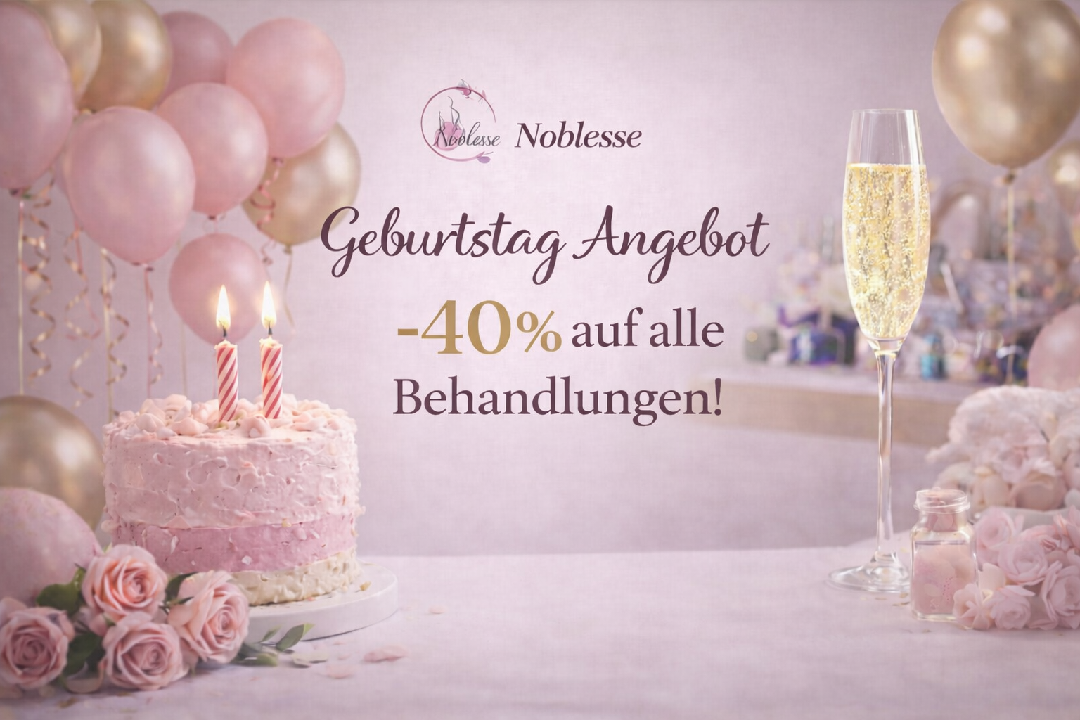 Werbebanner Noblesse Geburtstags-Aktion